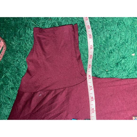 Vintage Las Vegas Shirt Jerzees M USA 90s Southwest Tee Native Graphic Maroon - Picture 12 of 13